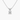 14k Solid Gold Round Solitaire Diamond Necklace
