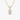 A yellow gold necklace with an oval-cut diamond pendant, shown against a plain light gray background.